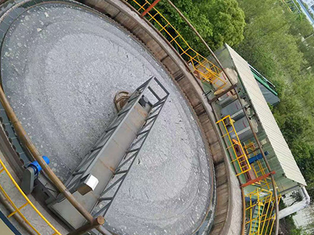 客戶某廢水處理廠施工現(xiàn)場