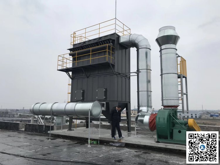 華新客戶某企業(yè)粉塵凈化施工現(xiàn)場