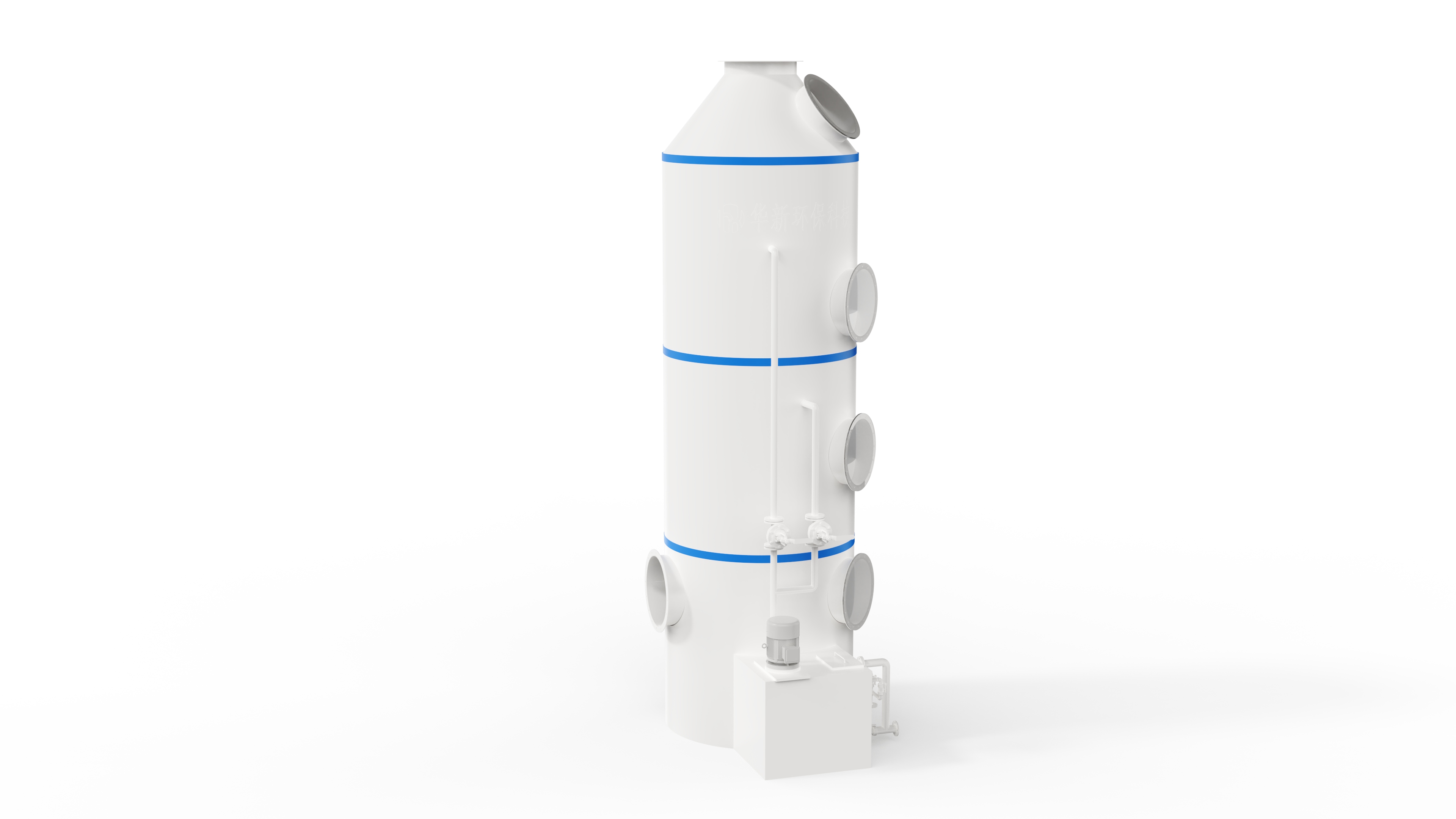 pp涂膜噴淋塔工程現(xiàn)場(chǎng)